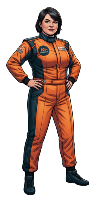 Birgit Mayer als Comic-Operations-Chief
